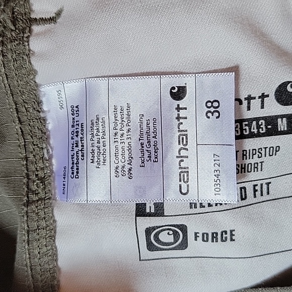 Carhartt relaxed fit, cargo work shorts, size 38 - Picture 9 of 10